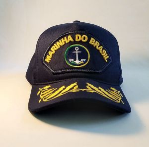 Boné Marinha do Brasil nova logo,  Contra / Vice Almirante